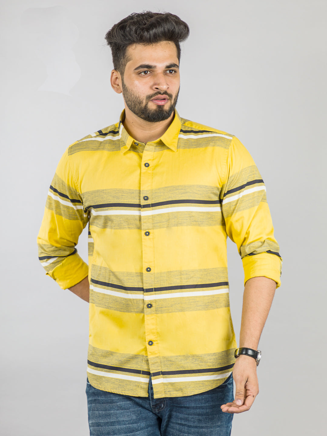 Stripes Yellow Shirt
