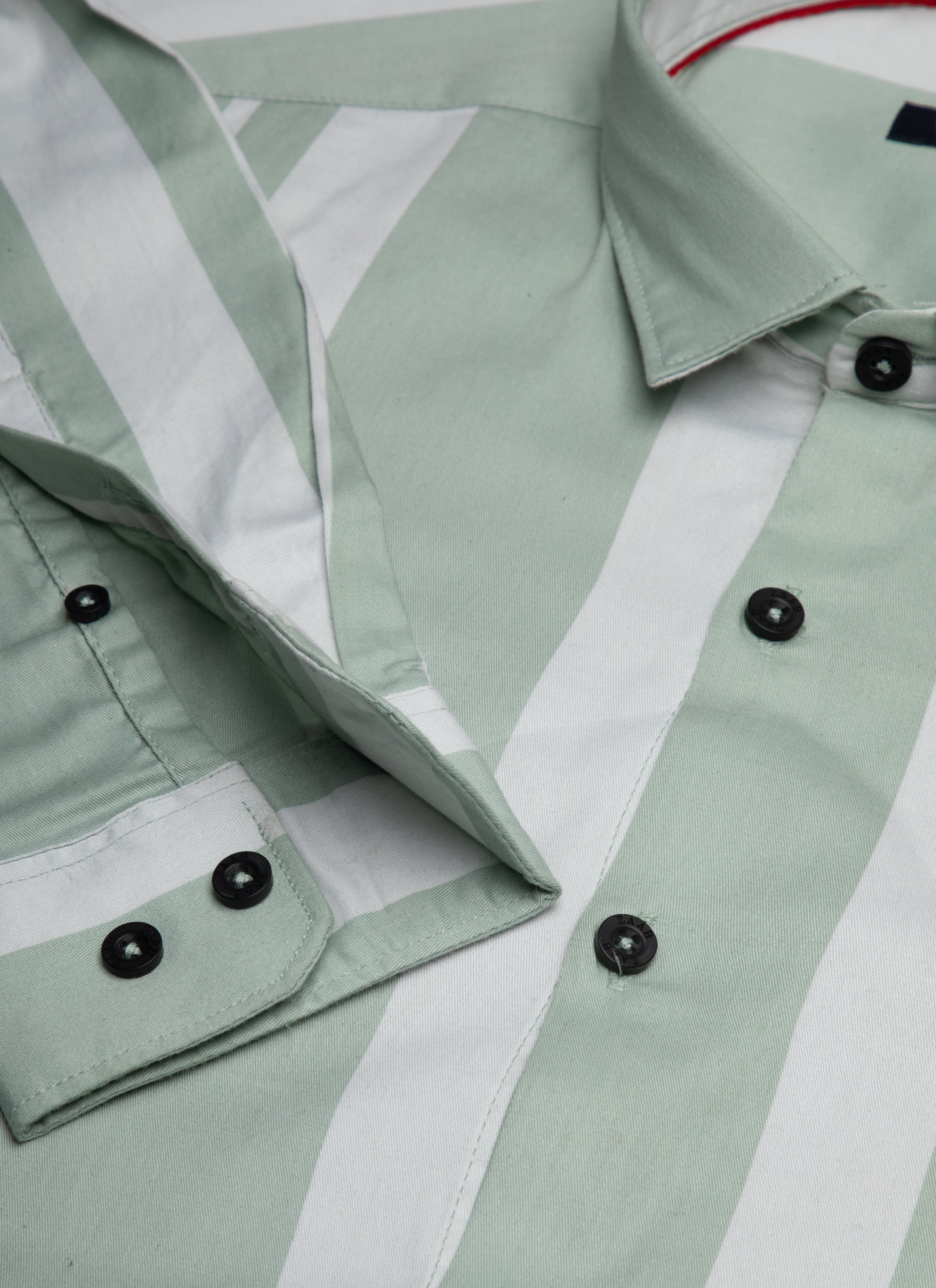 Barcode Stripes Mint Green Shirt