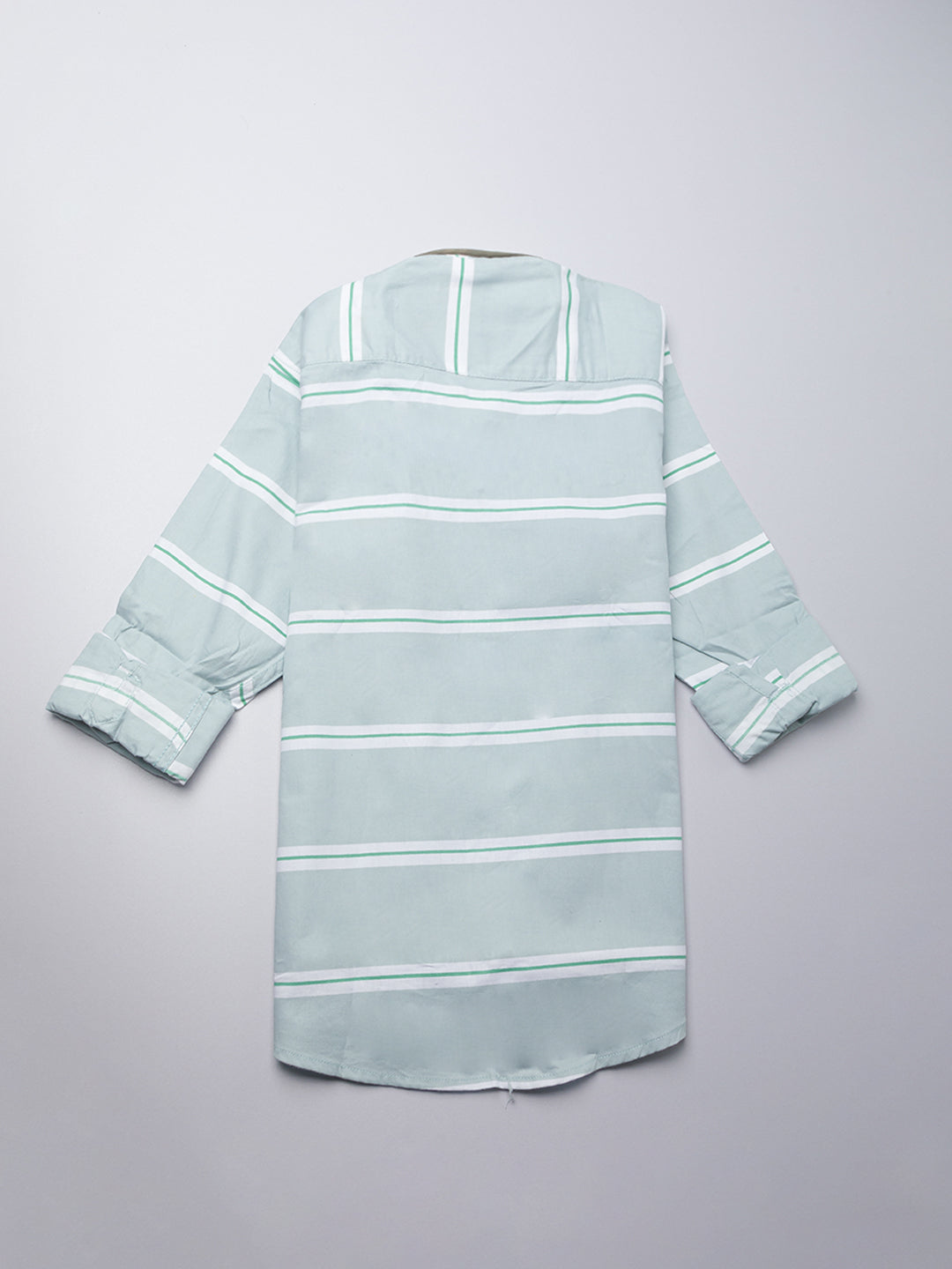Kid's T-shirt With Atatched Sky Blue Stripes Shirt