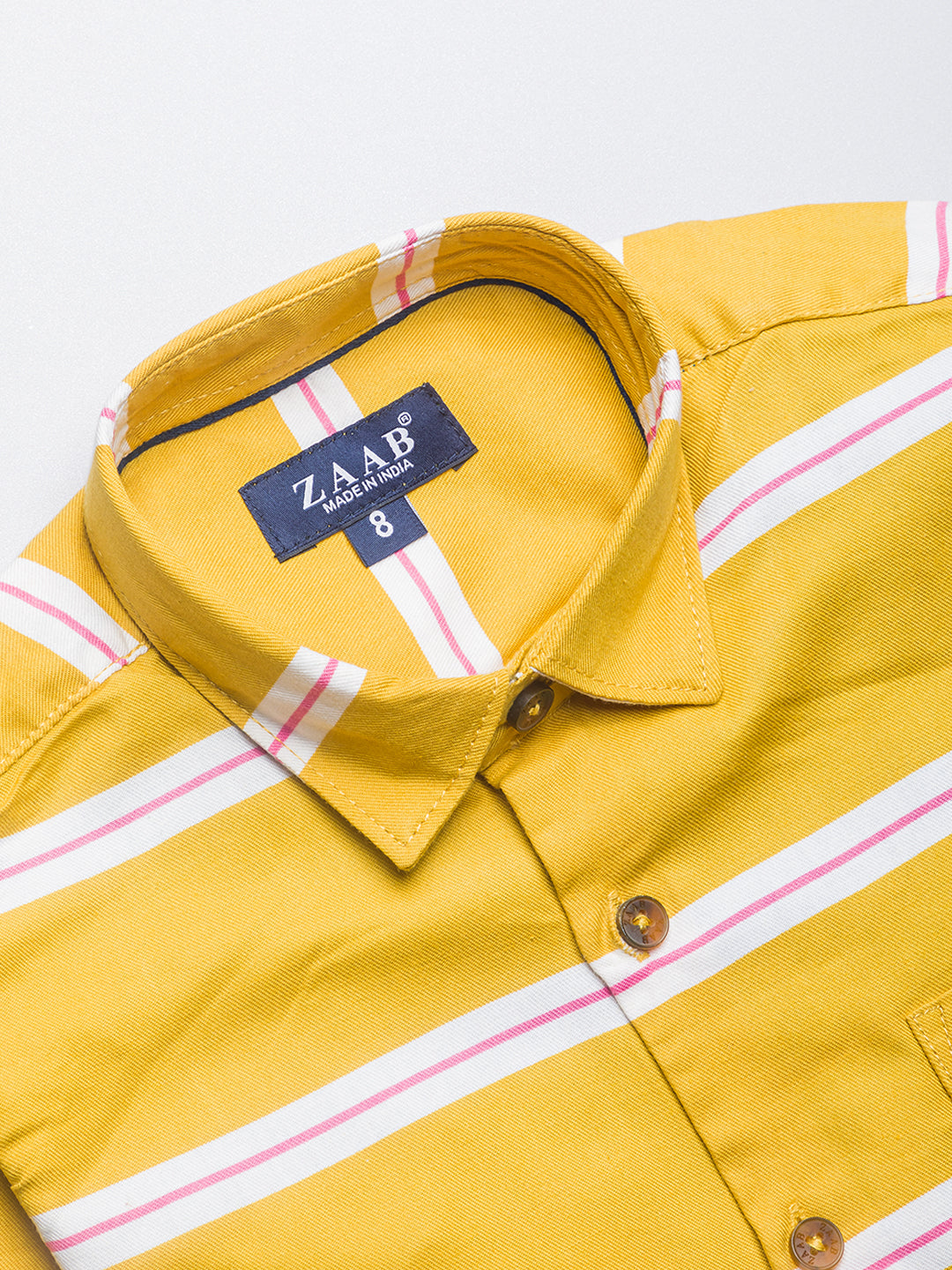 Kid's T-Shirt WIth Attached Yellow Stripes Shirt