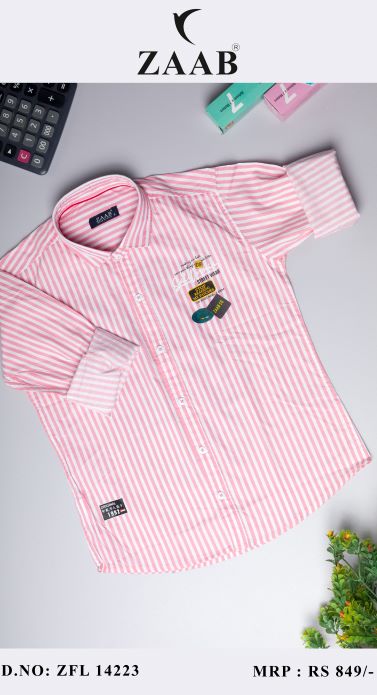 Kid's Candy Pink Candy Stripes Shirt